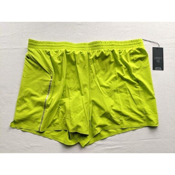 Men's VRST Accelerate Run Shorts Size XXL Chameleon Green 5" Lined Pocket NEW - Picture 6 of 9